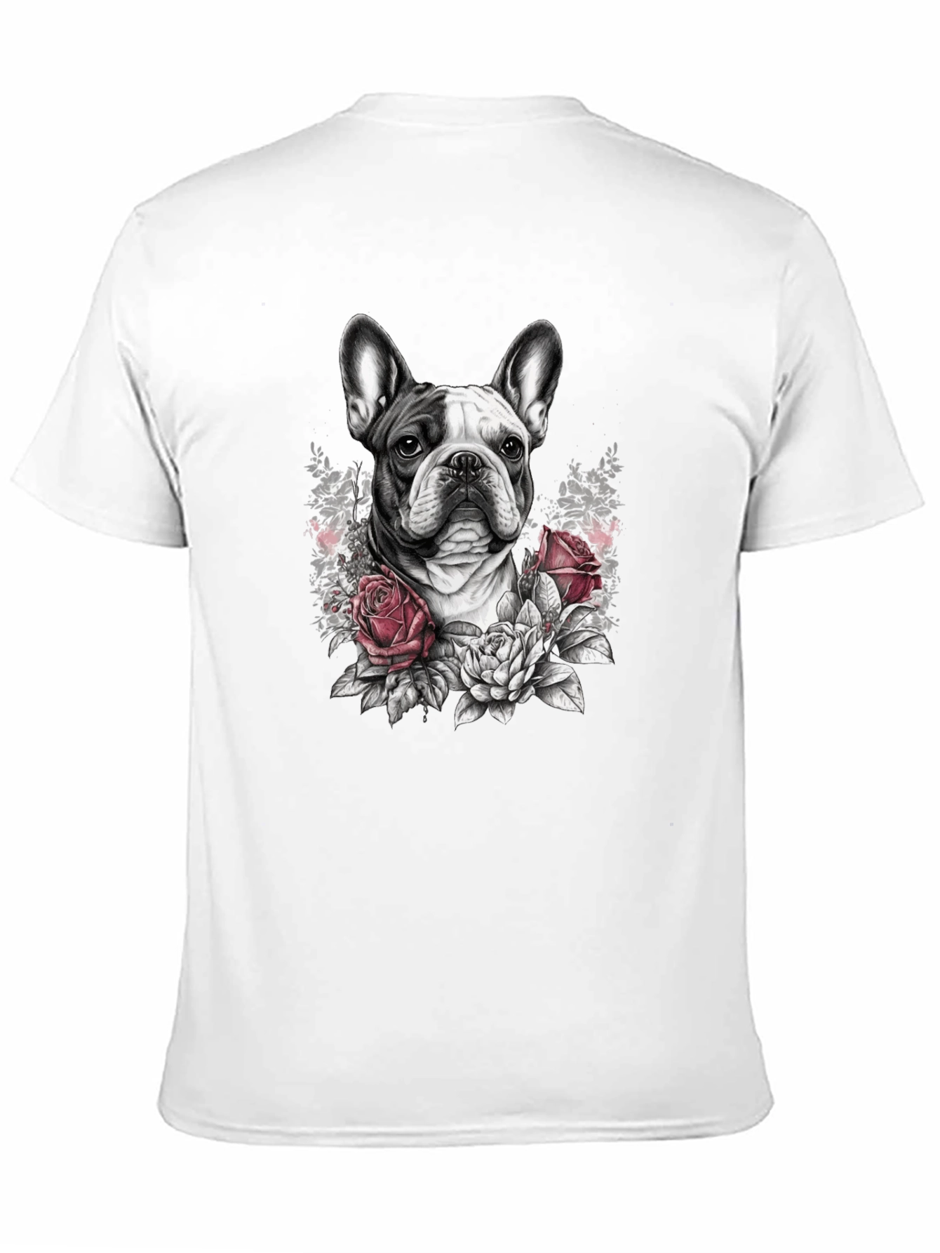 Floral French Bulldog Graphic Tee