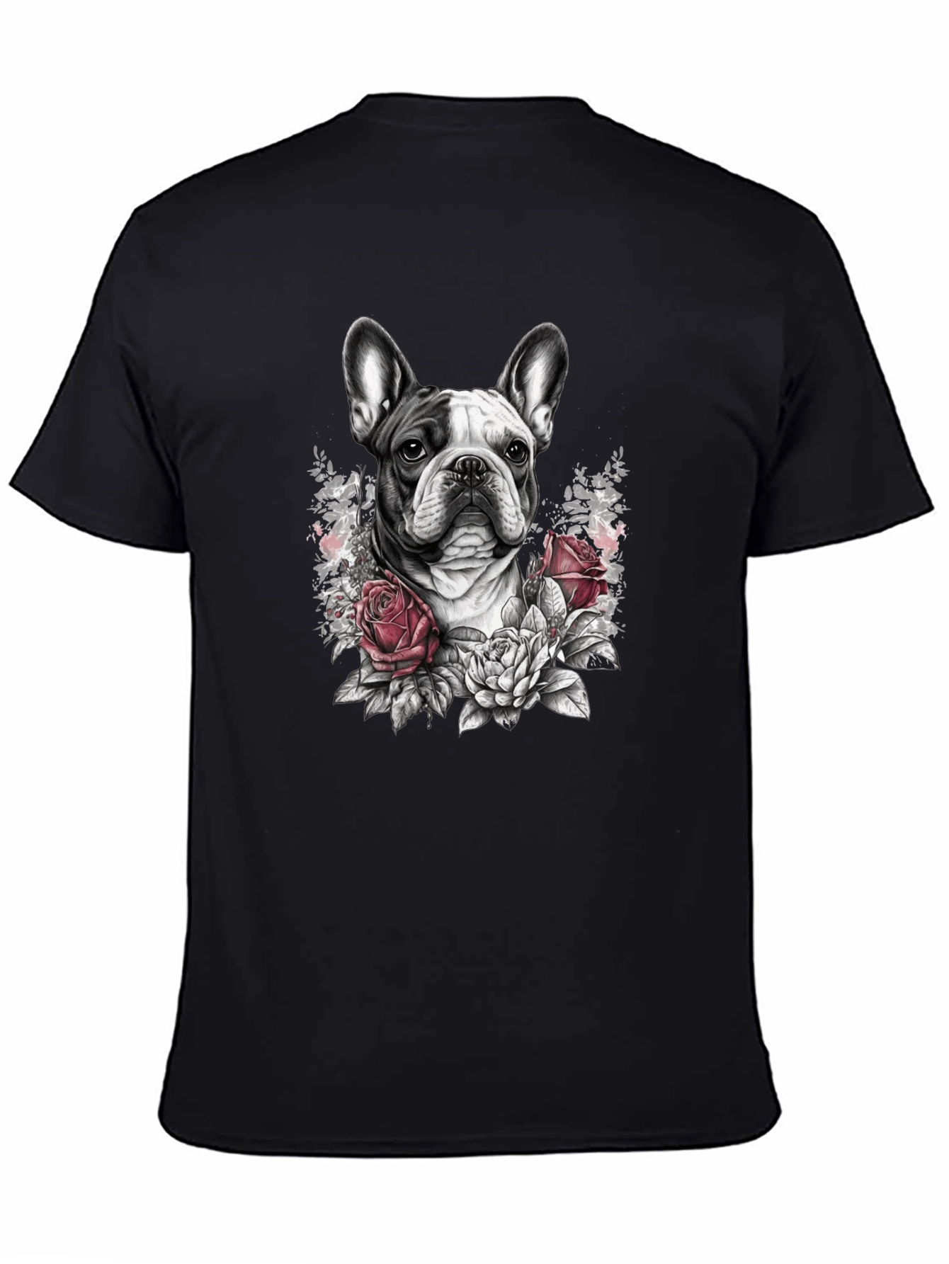 Floral French Bulldog Graphic Tee