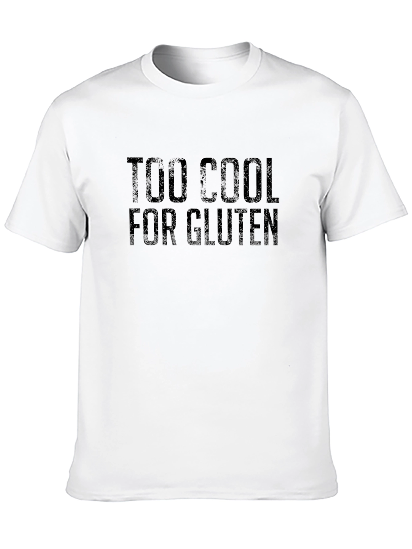 Too Cool For Gluten Black T-Shirt