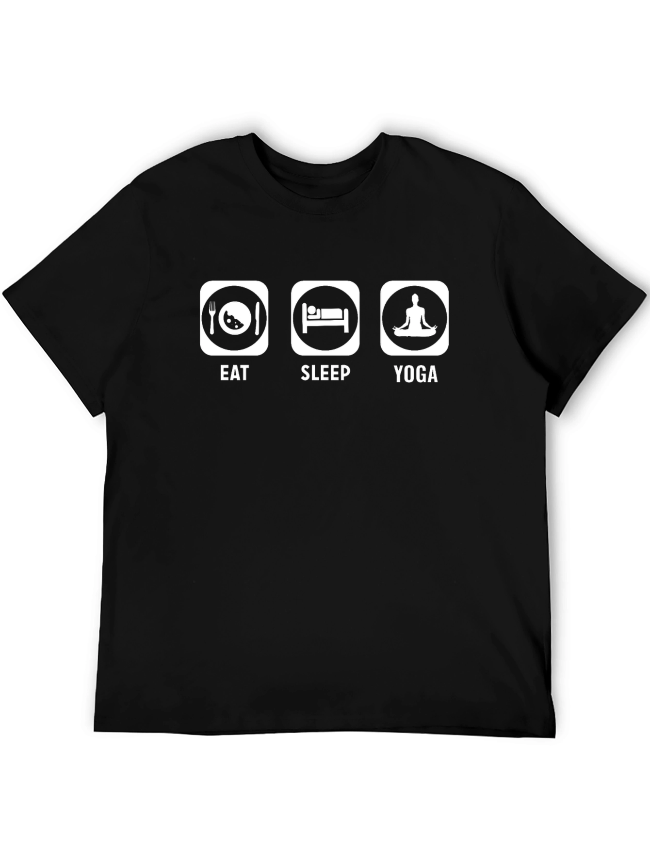 Eat Sleep Yoga T-Shirt - Graphic Tee for Fitness Lovers