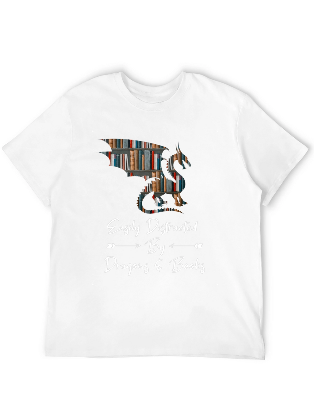 Easily Distracted By Dragons & Books T-Shirt