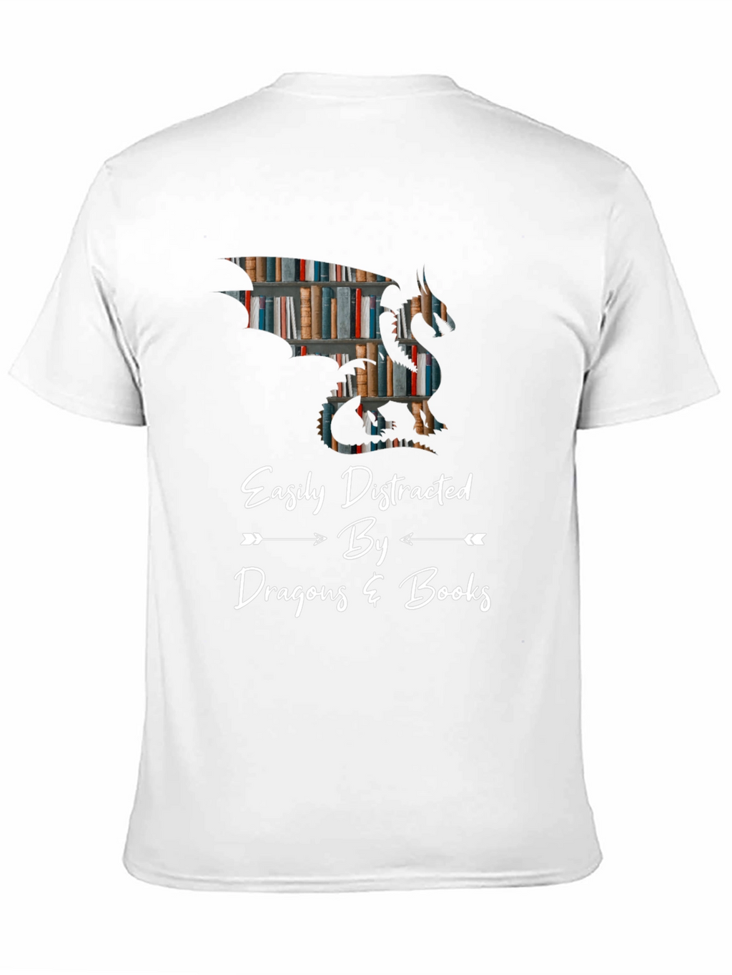 Easily Distracted By Dragons & Books T-Shirt
