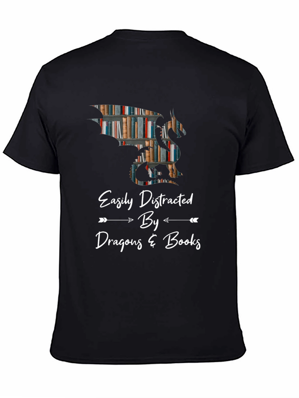Easily Distracted By Dragons & Books T-Shirt
