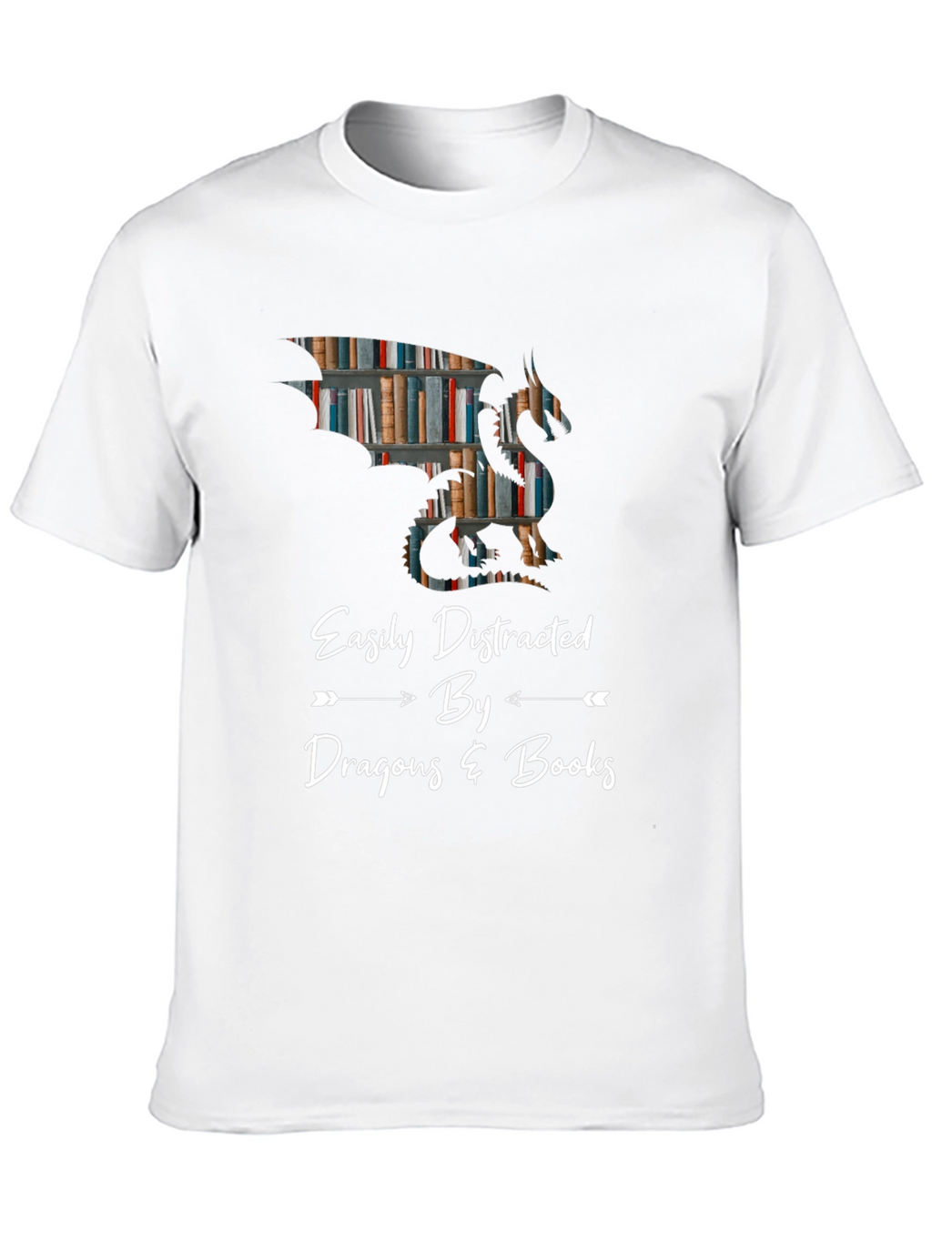 Easily Distracted By Dragons & Books T-Shirt