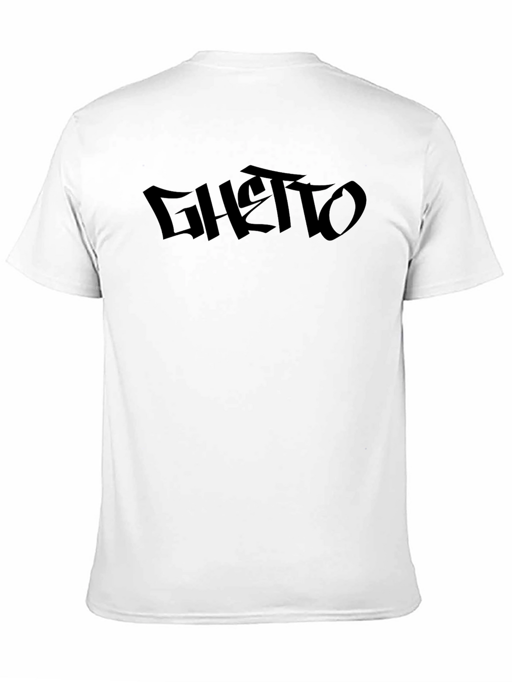 Black Ghetto Graphic Print T-Shirt