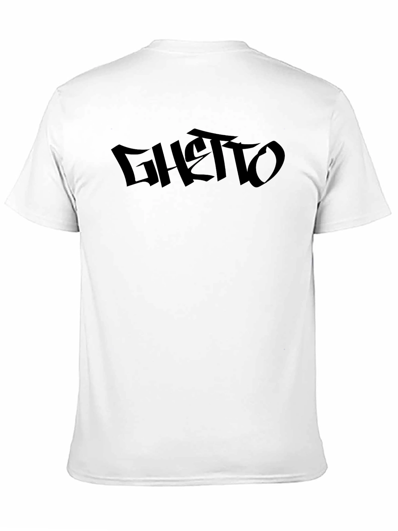 Black Ghetto Graphic Print T-Shirt
