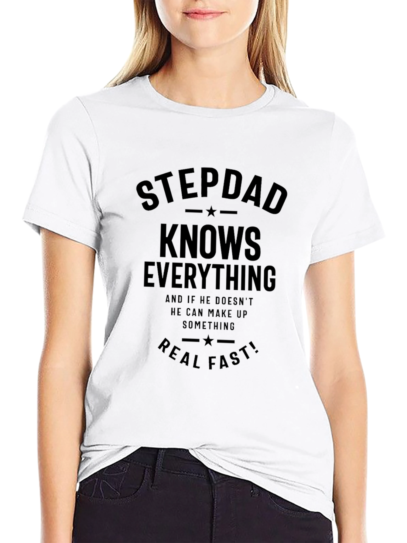 Stepdad Knows Everything Graphic Tee