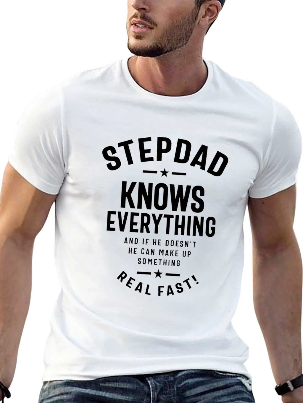 Stepdad Knows Everything Graphic Tee