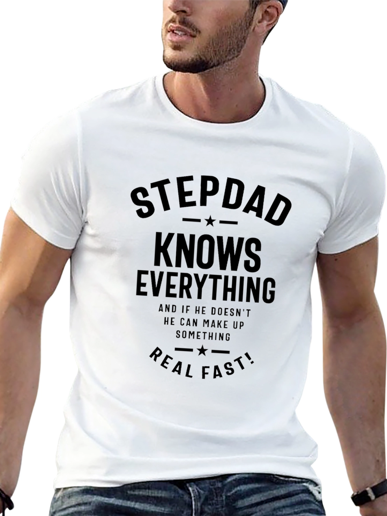 Stepdad Knows Everything Graphic Tee
