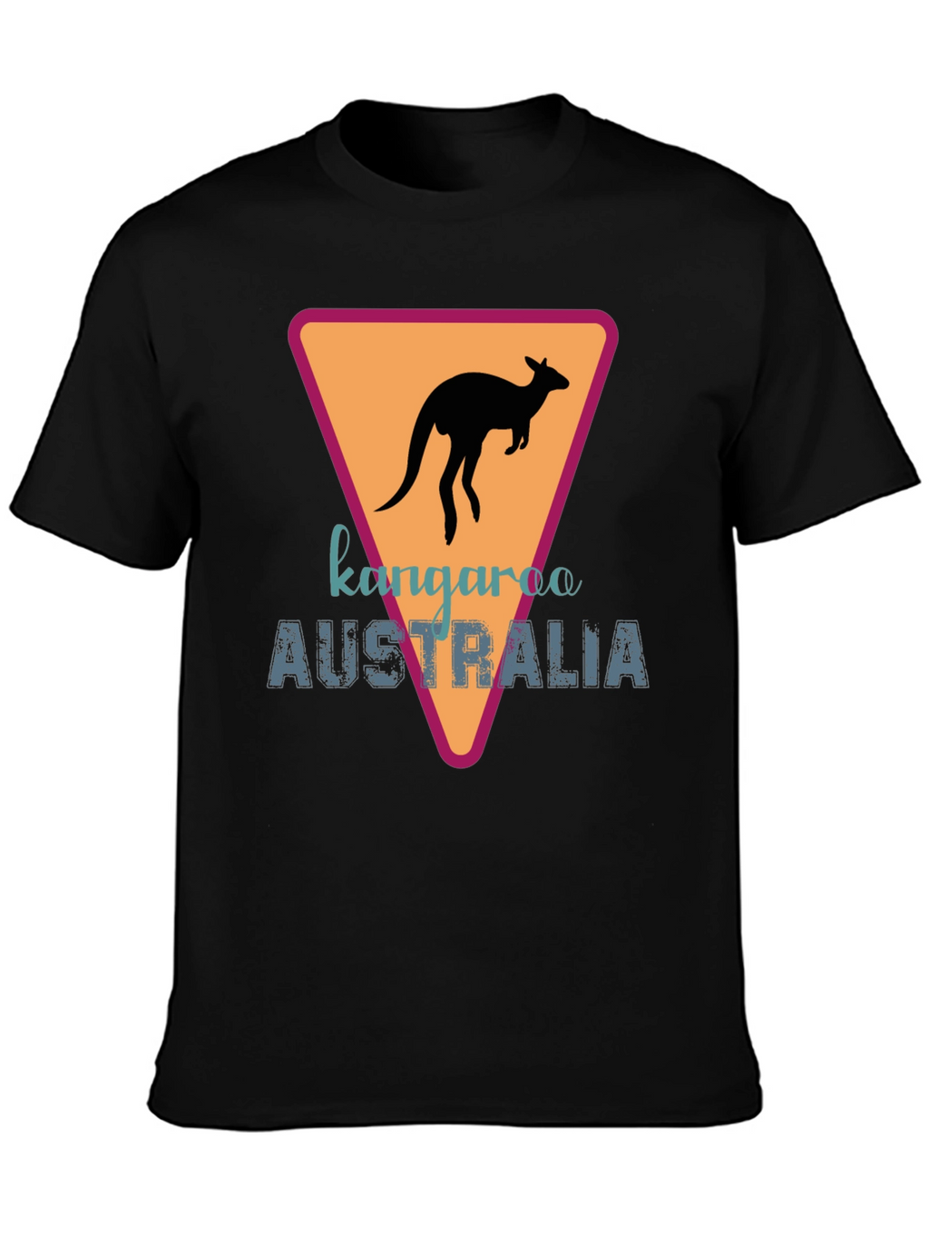 Kangaroo Australia Graphic Tee - Black