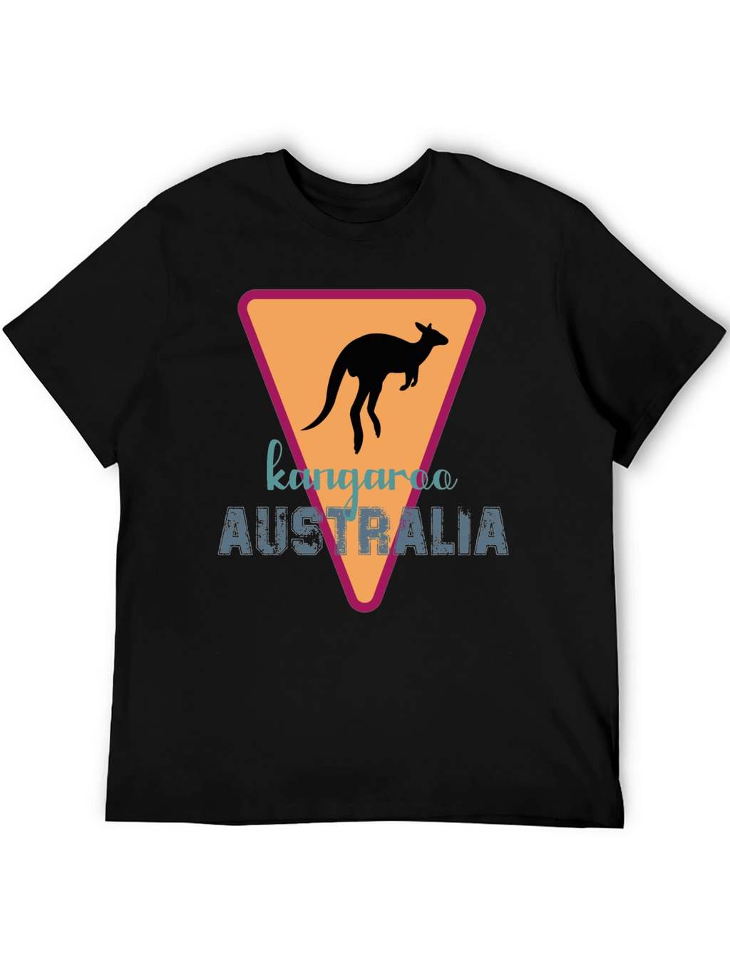 Kangaroo Australia Graphic Tee - Black