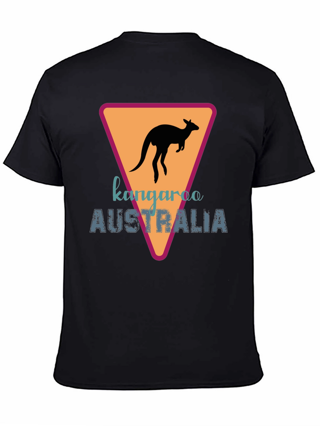 Kangaroo Australia Graphic Tee - Black