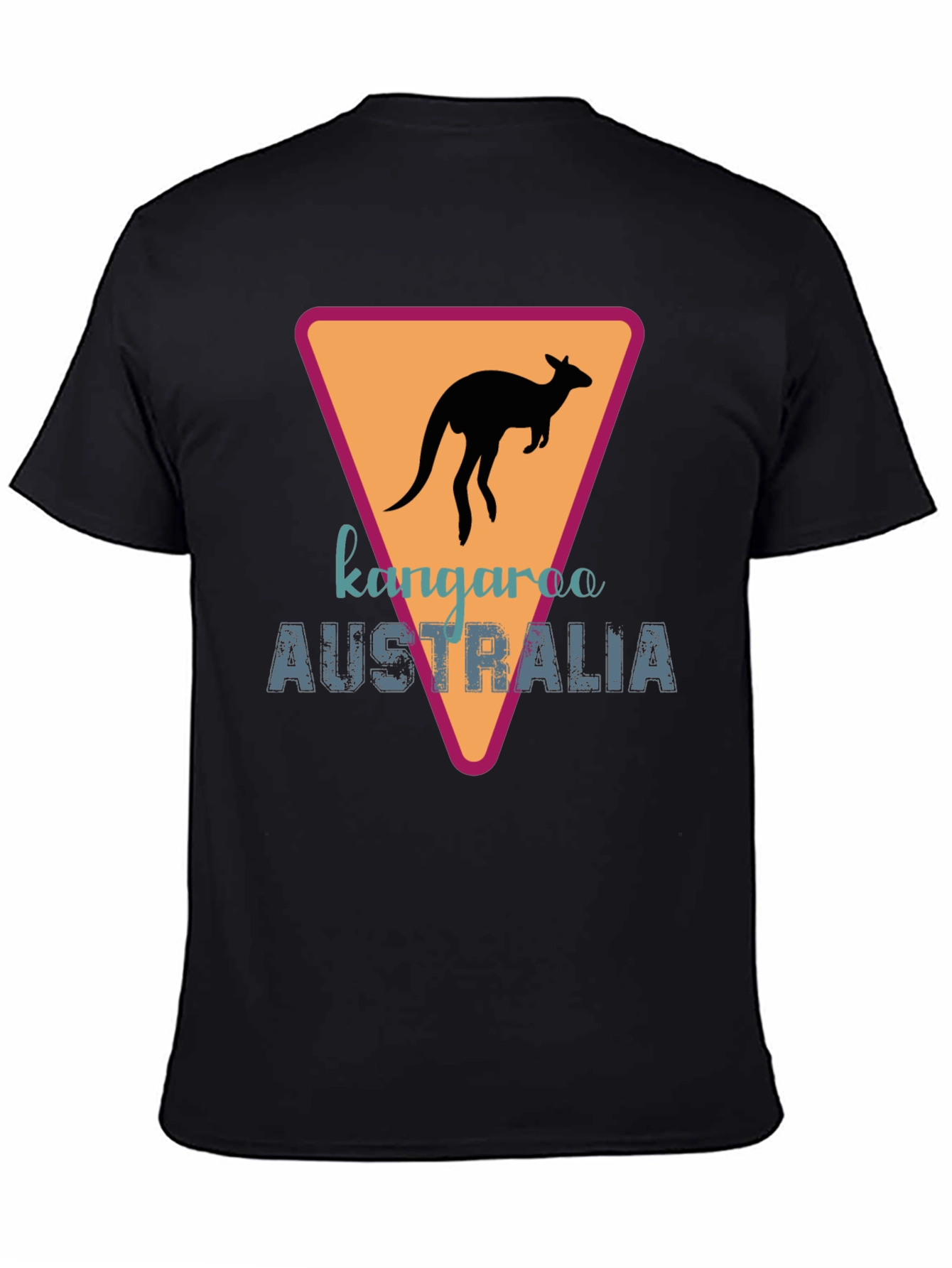 Kangaroo Australia Graphic Tee - Black