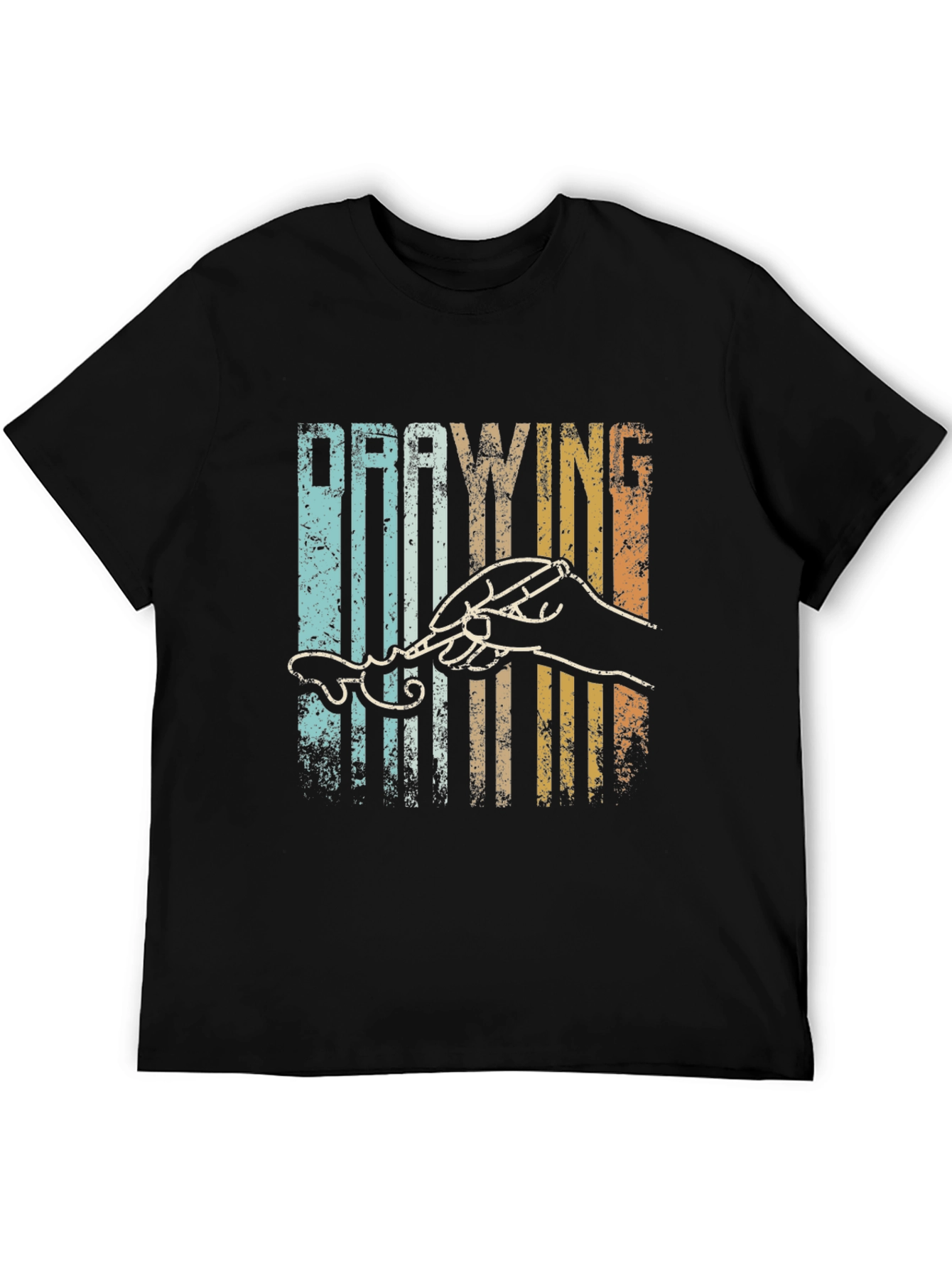Retro Drawing T-Shirt - Artistic Gift