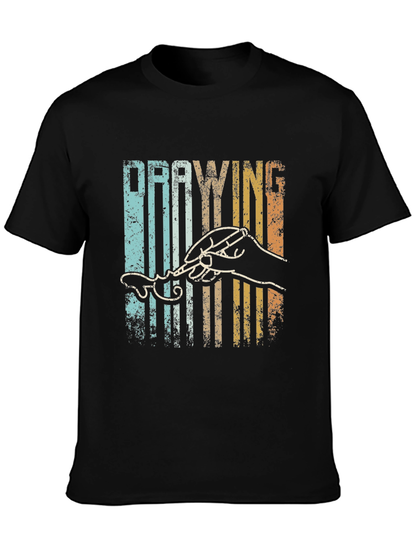 Retro Drawing T-Shirt - Artistic Gift