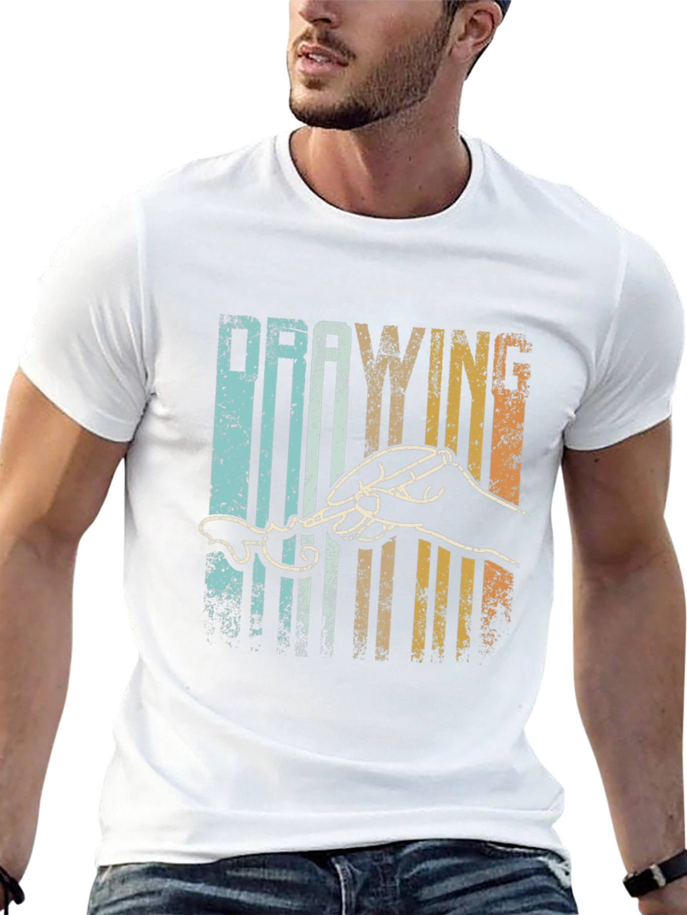 Retro Drawing T-Shirt - Artistic Gift