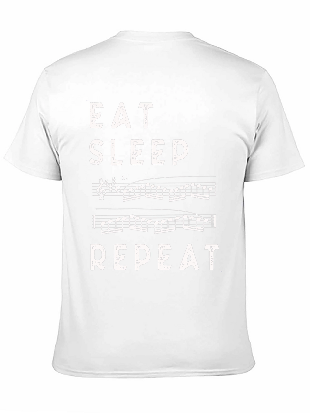 Eat Sleep Music Repeat Black T-Shirt