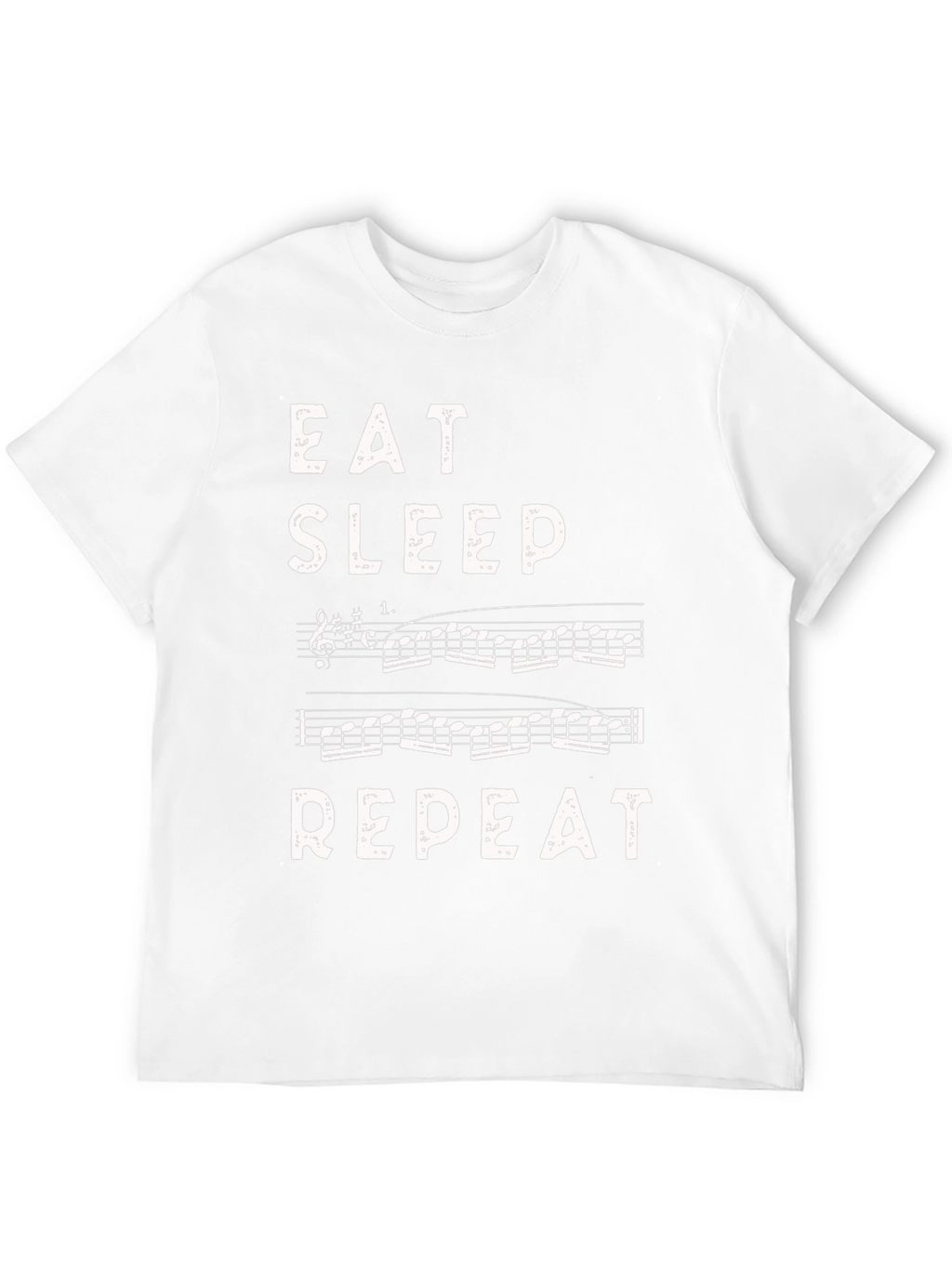Eat Sleep Music Repeat Black T-Shirt