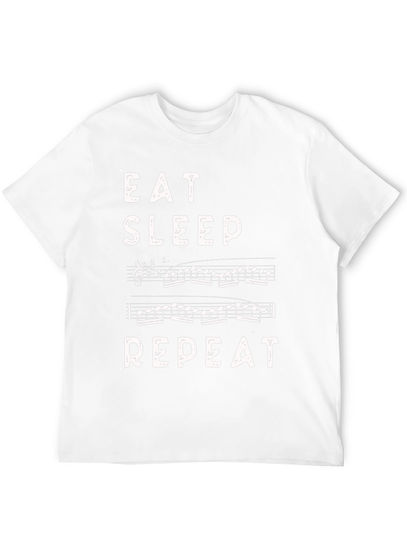 Eat Sleep Music Repeat Black T-Shirt