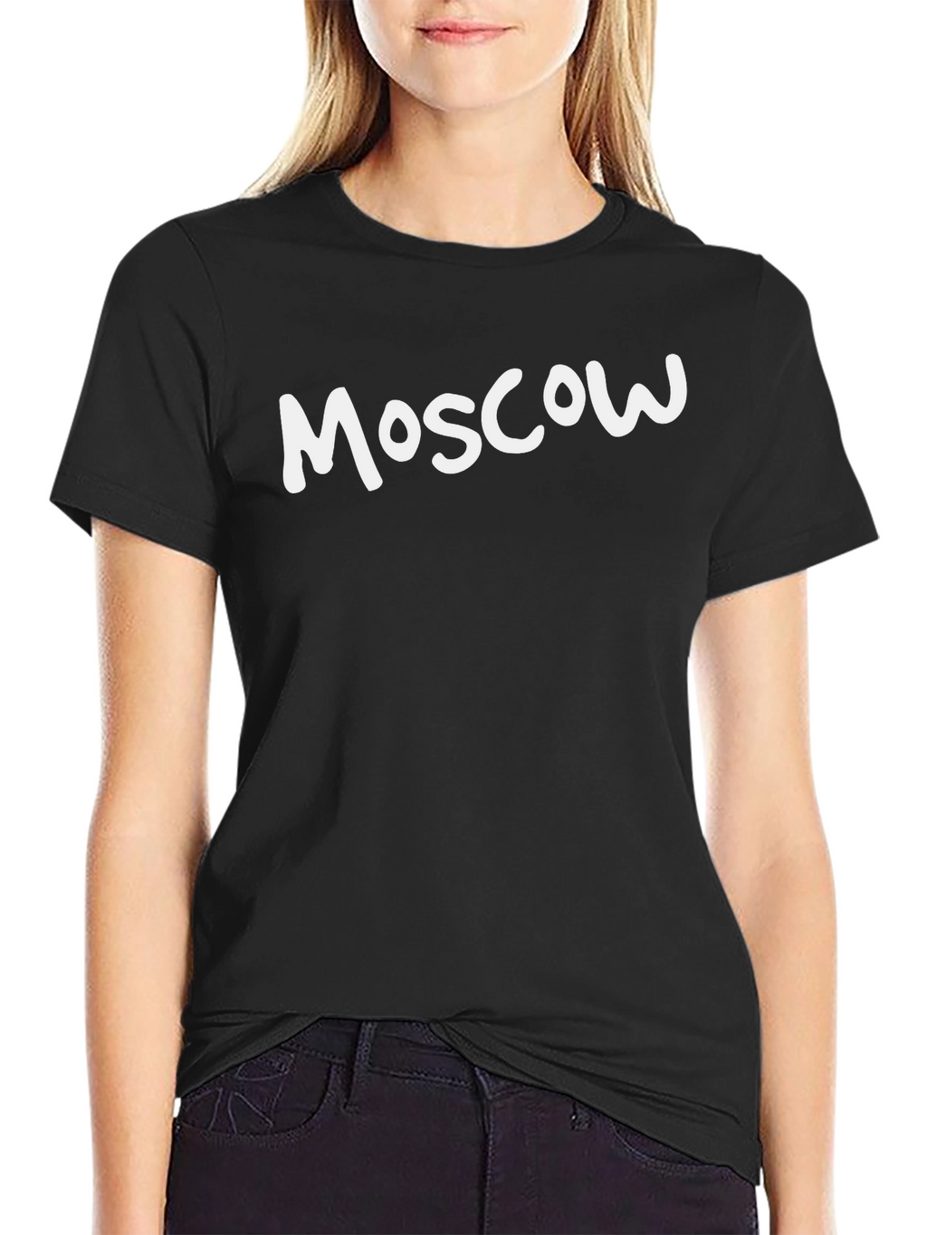 Moscow Graphic T-Shirt - Black Cotton Tee
