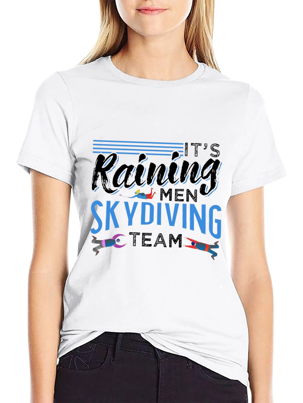 Its Raining Men Skydiving Team T-Shirt