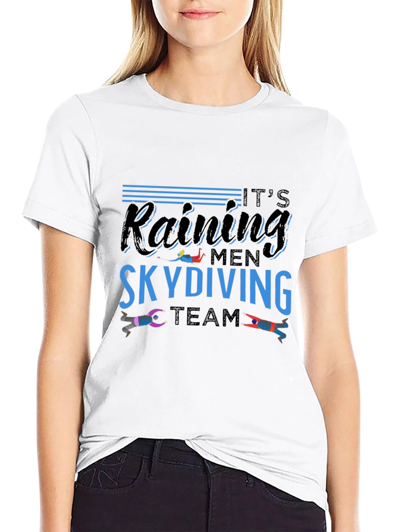 Its Raining Men Skydiving Team T-Shirt