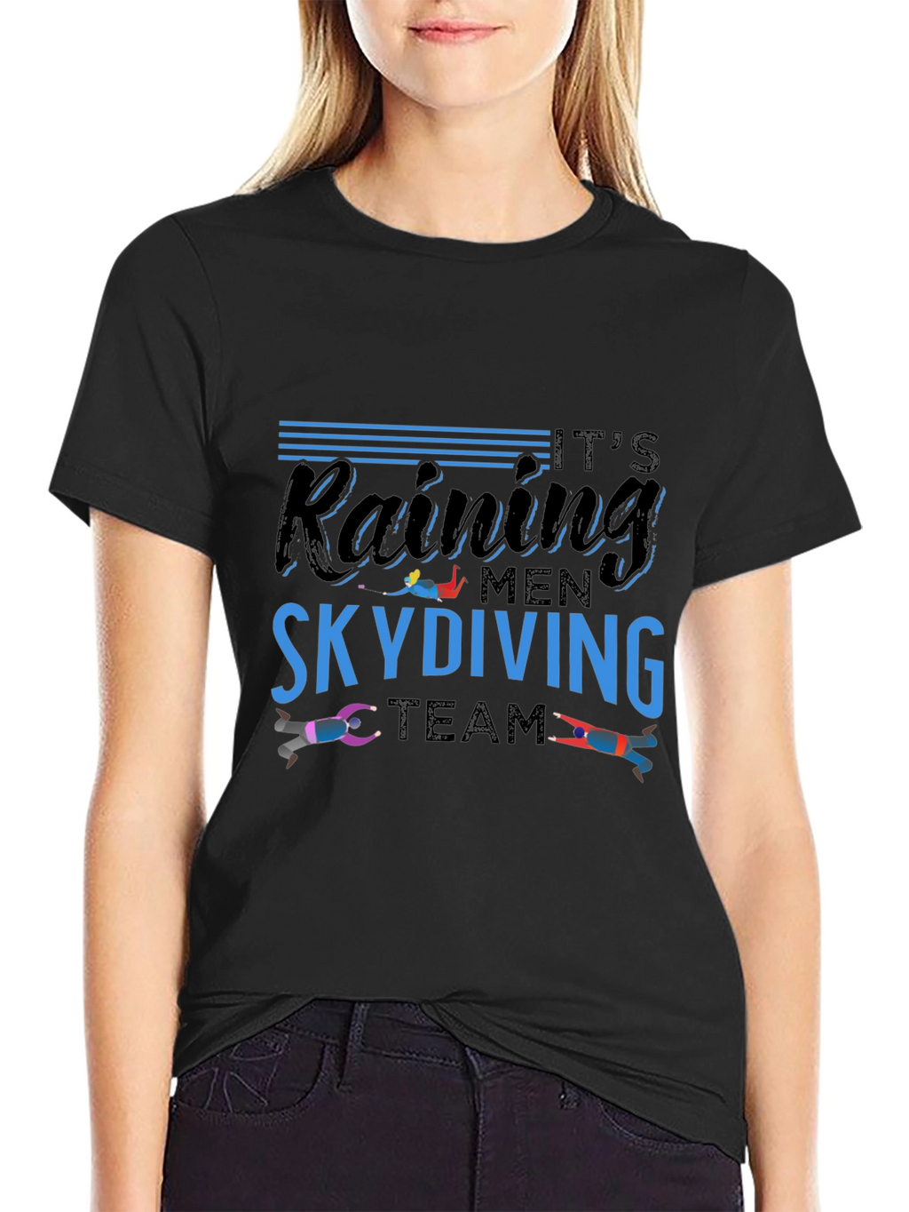 Its Raining Men Skydiving Team T-Shirt