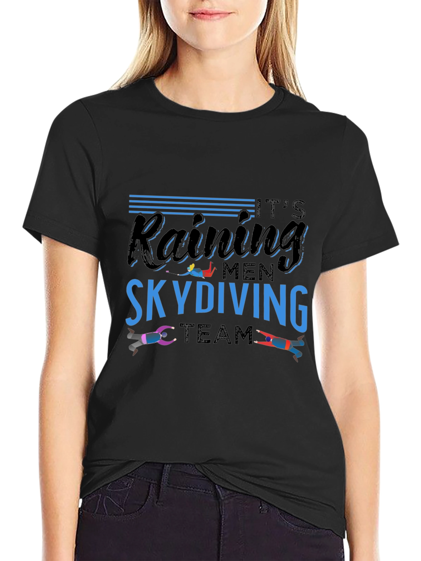 Its Raining Men Skydiving Team T-Shirt