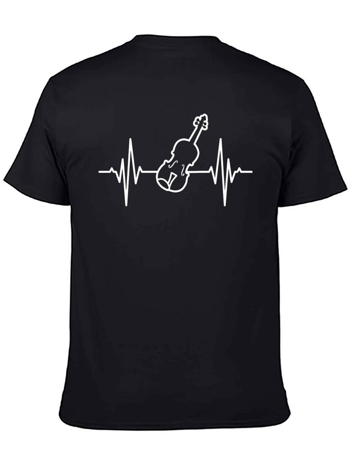 Violin Heartbeat T-Shirt - Music Lover Tee