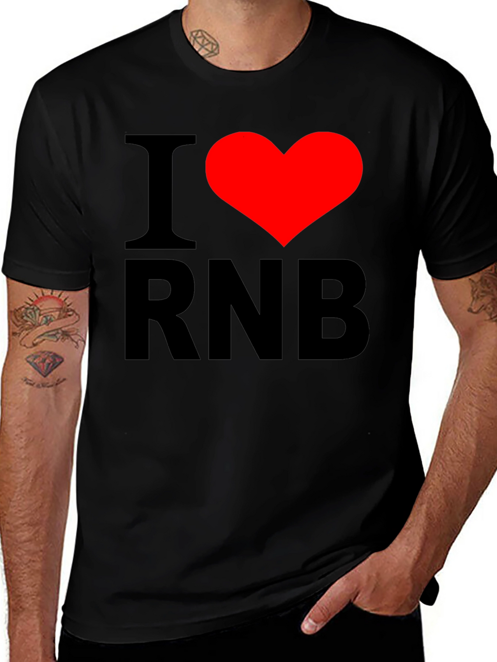 I Love R&B Graphic T-Shirt