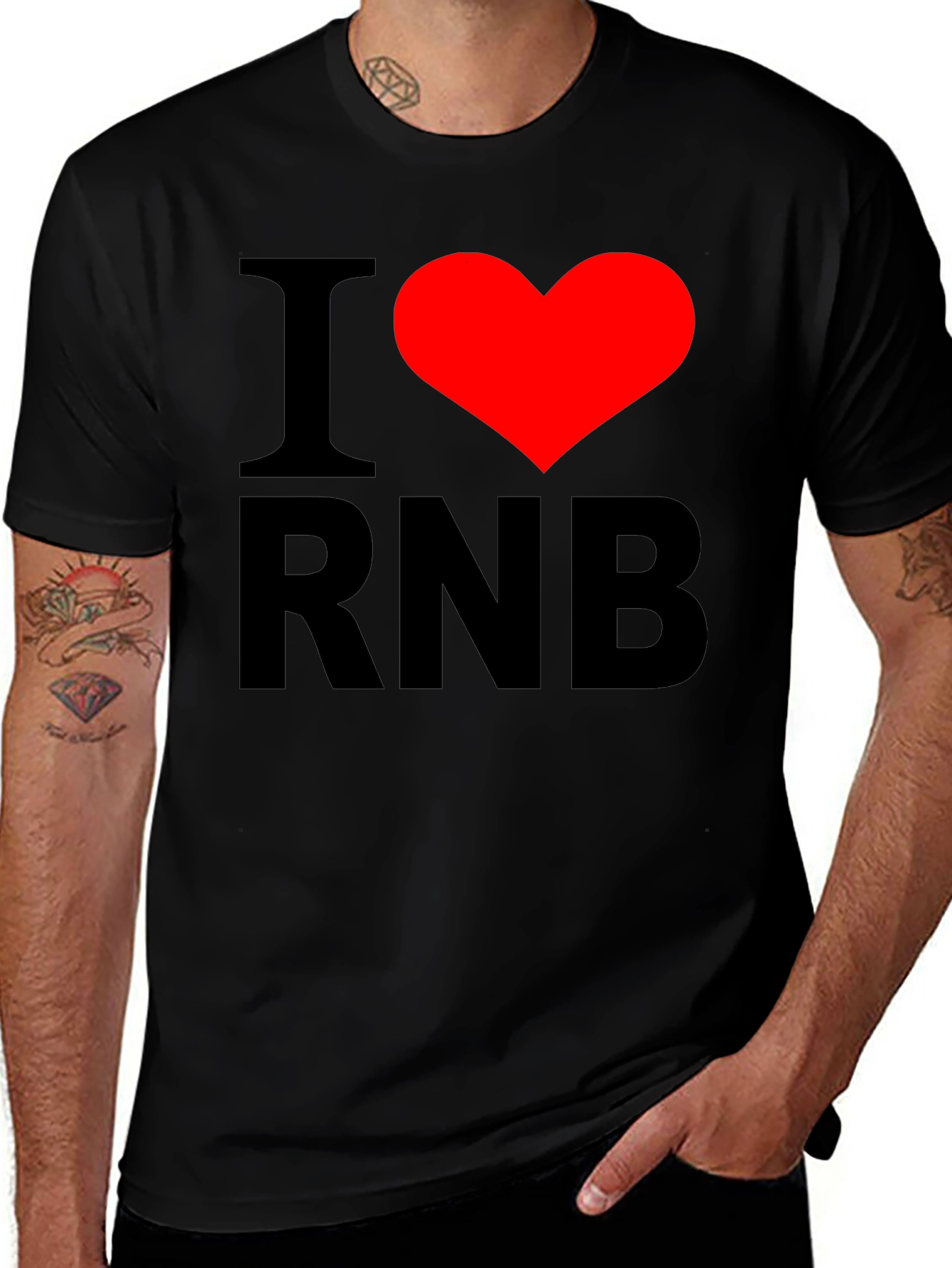 I Love R&B Graphic T-Shirt