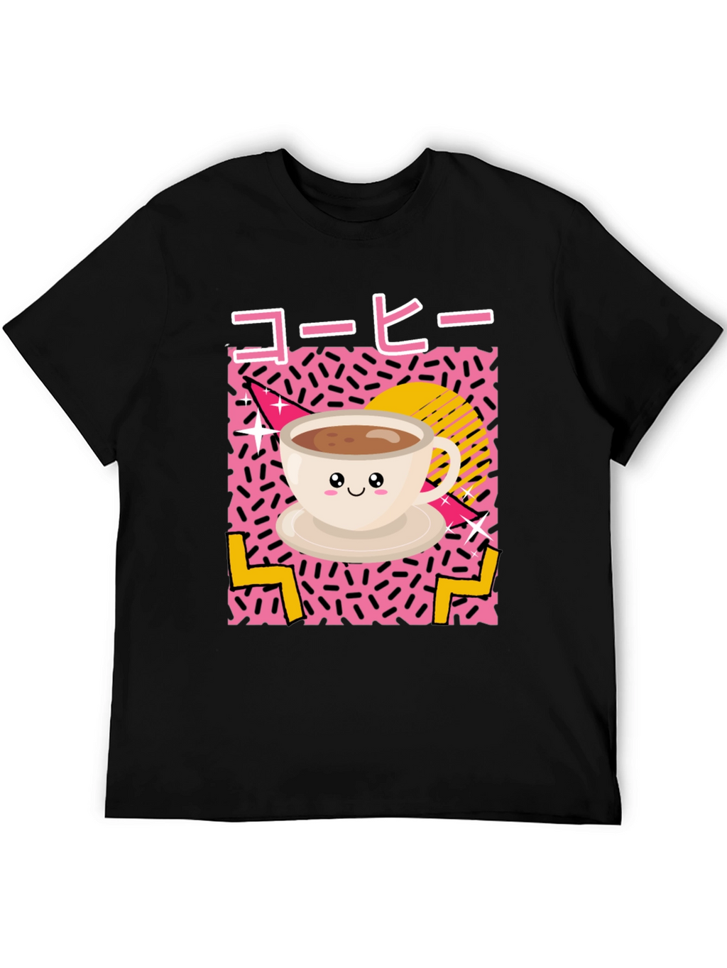 Kawaii Coffee T-Shirt - 80s Retro Aesthetic
