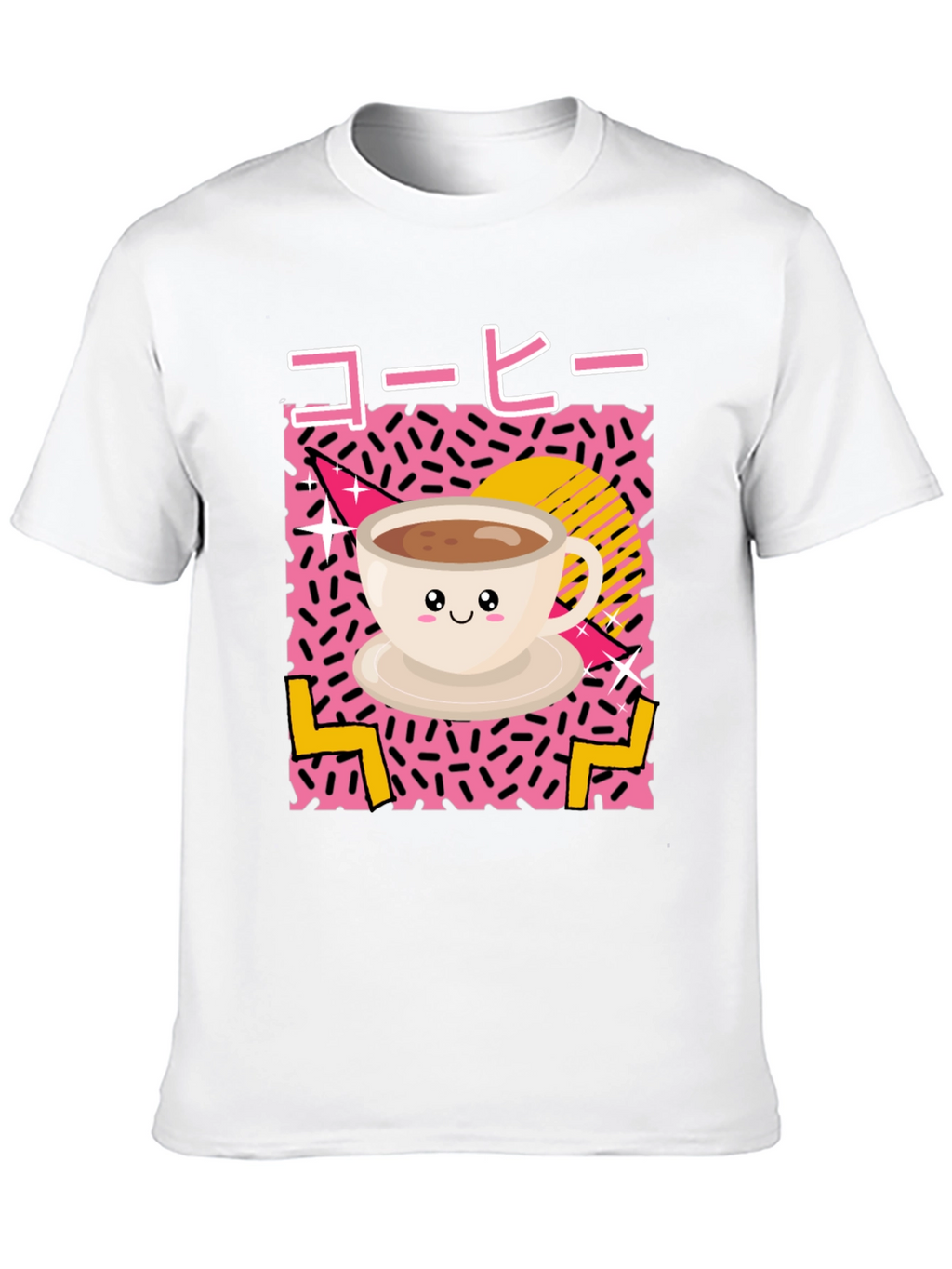 Kawaii Coffee T-Shirt - 80s Retro Aesthetic