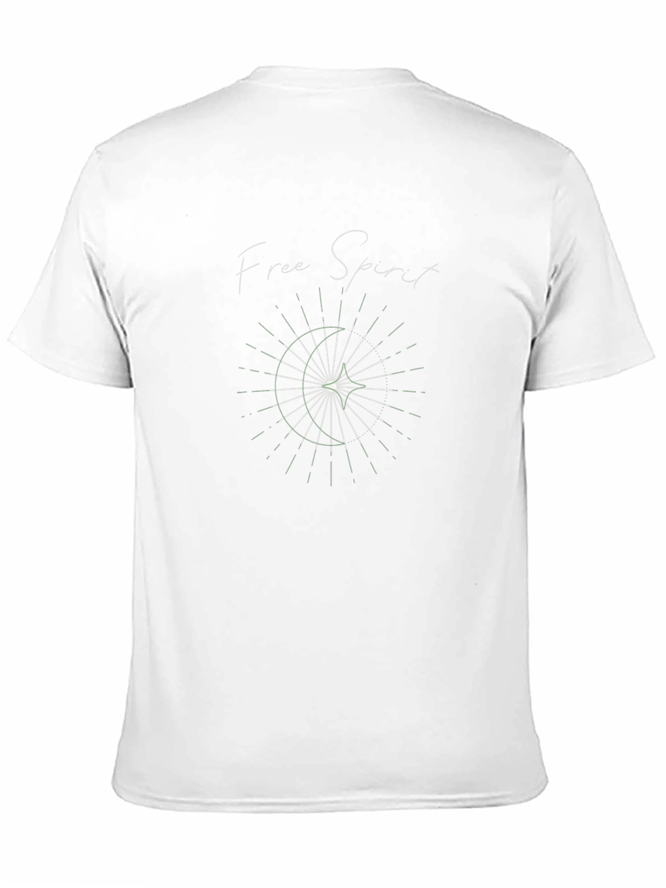 Free Spirit Graphic Tee - Soft Black Cotton T-Shirt