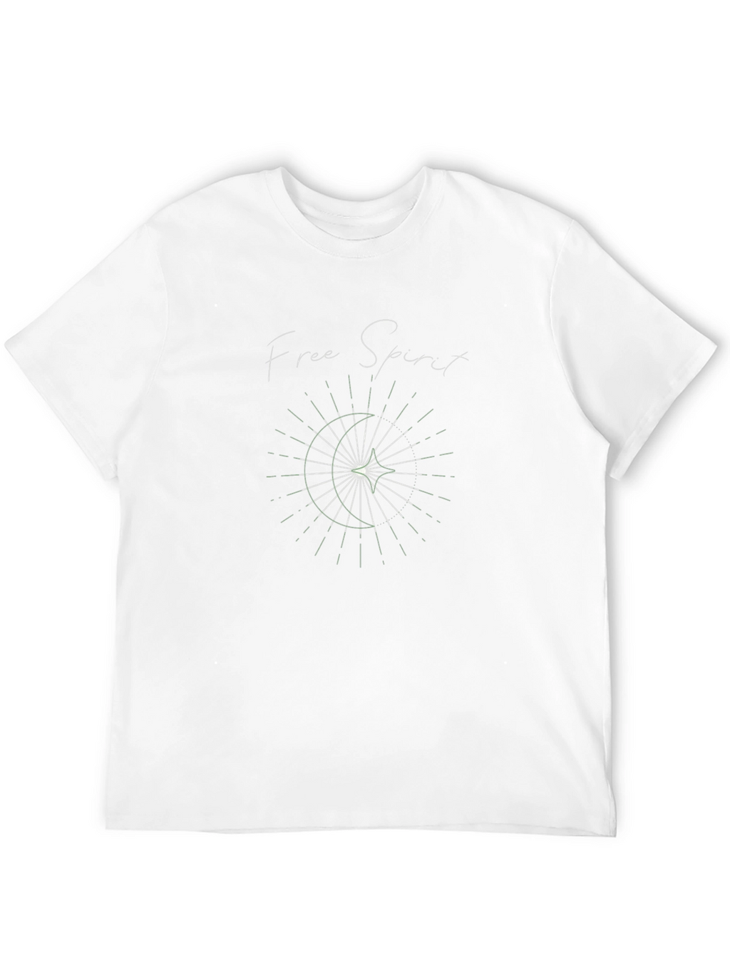 Free Spirit Graphic Tee - Soft Black Cotton T-Shirt