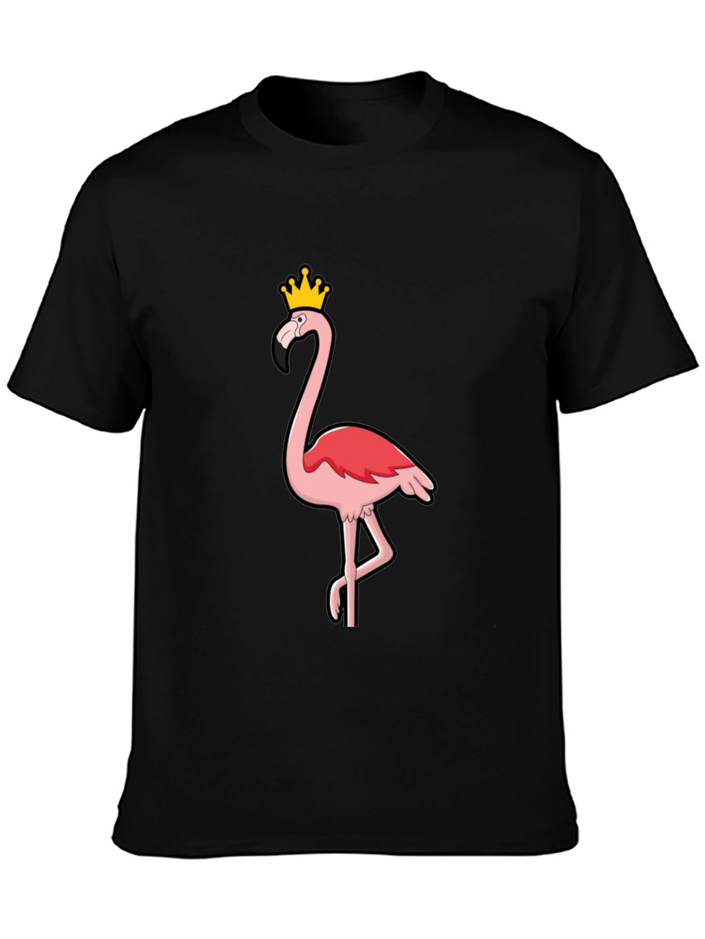 Flamingo King Graphic Tee - Black