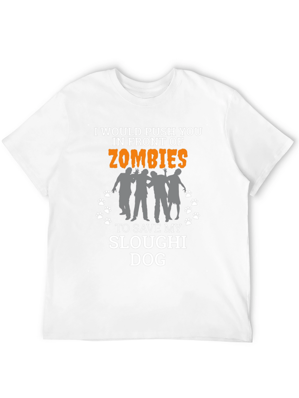 Funny Zombie Sloughi Dog T-Shirt