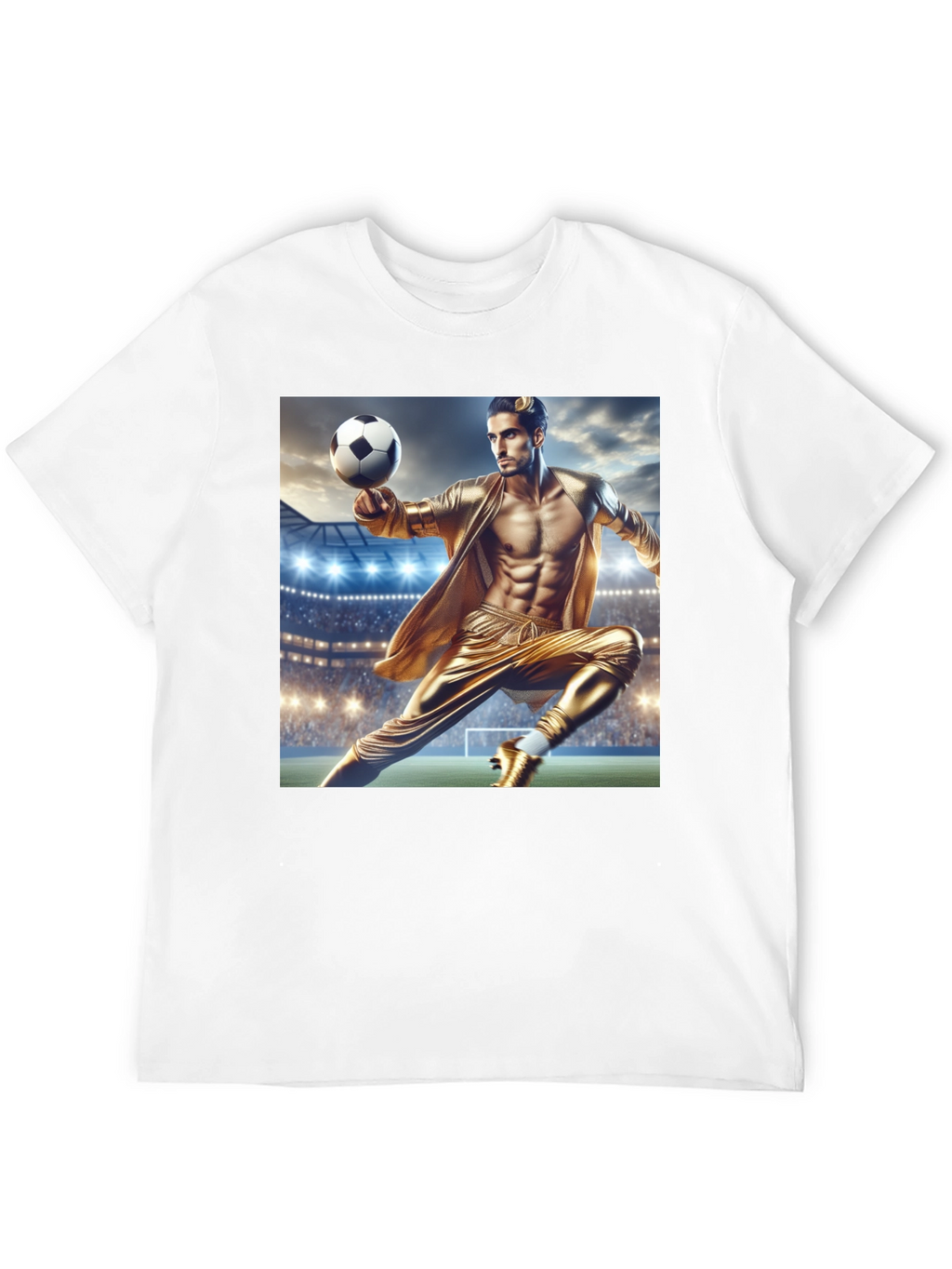 Soccer Star Graphic Tee - Black