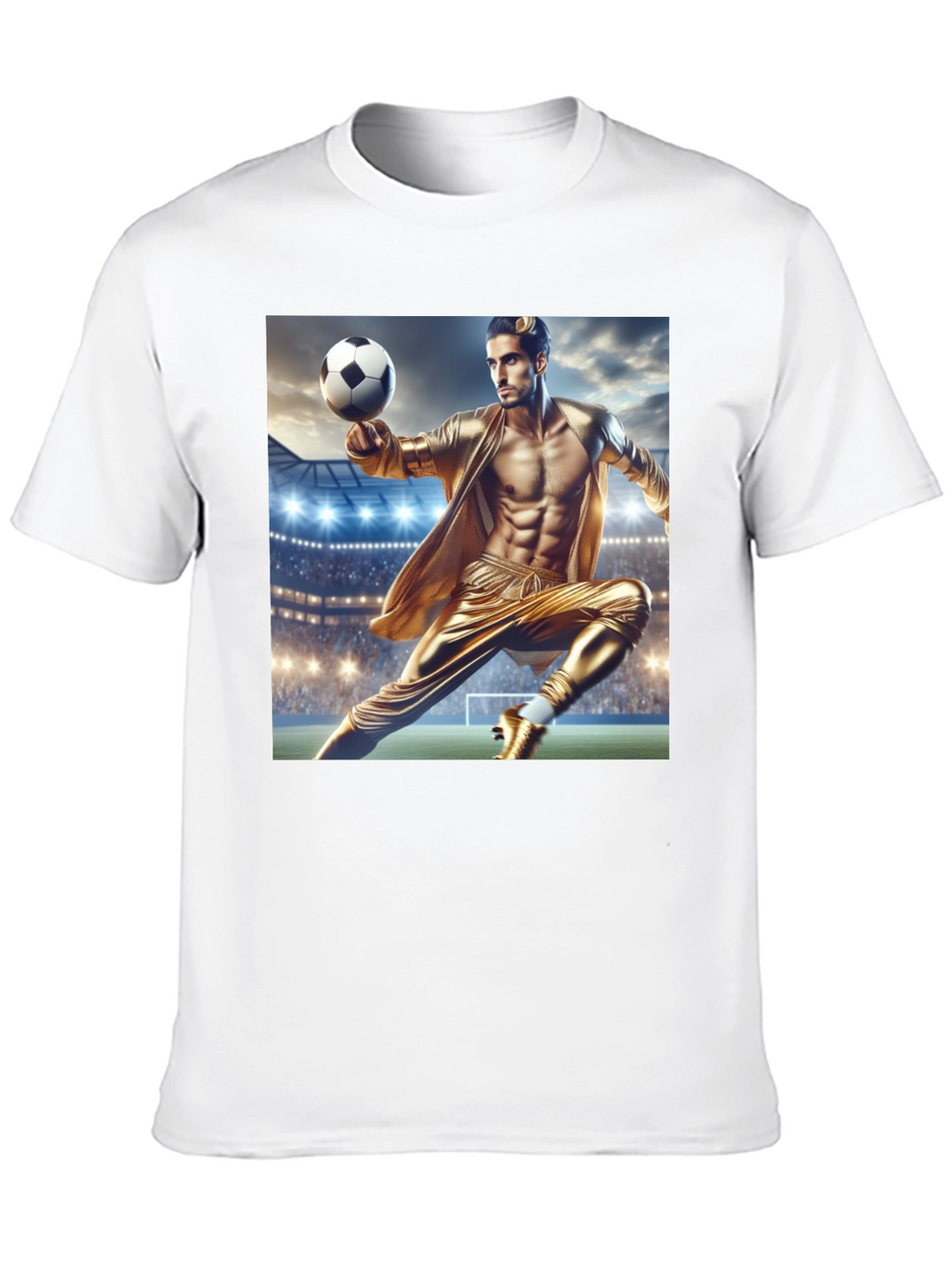 Soccer Star Graphic Tee - Black