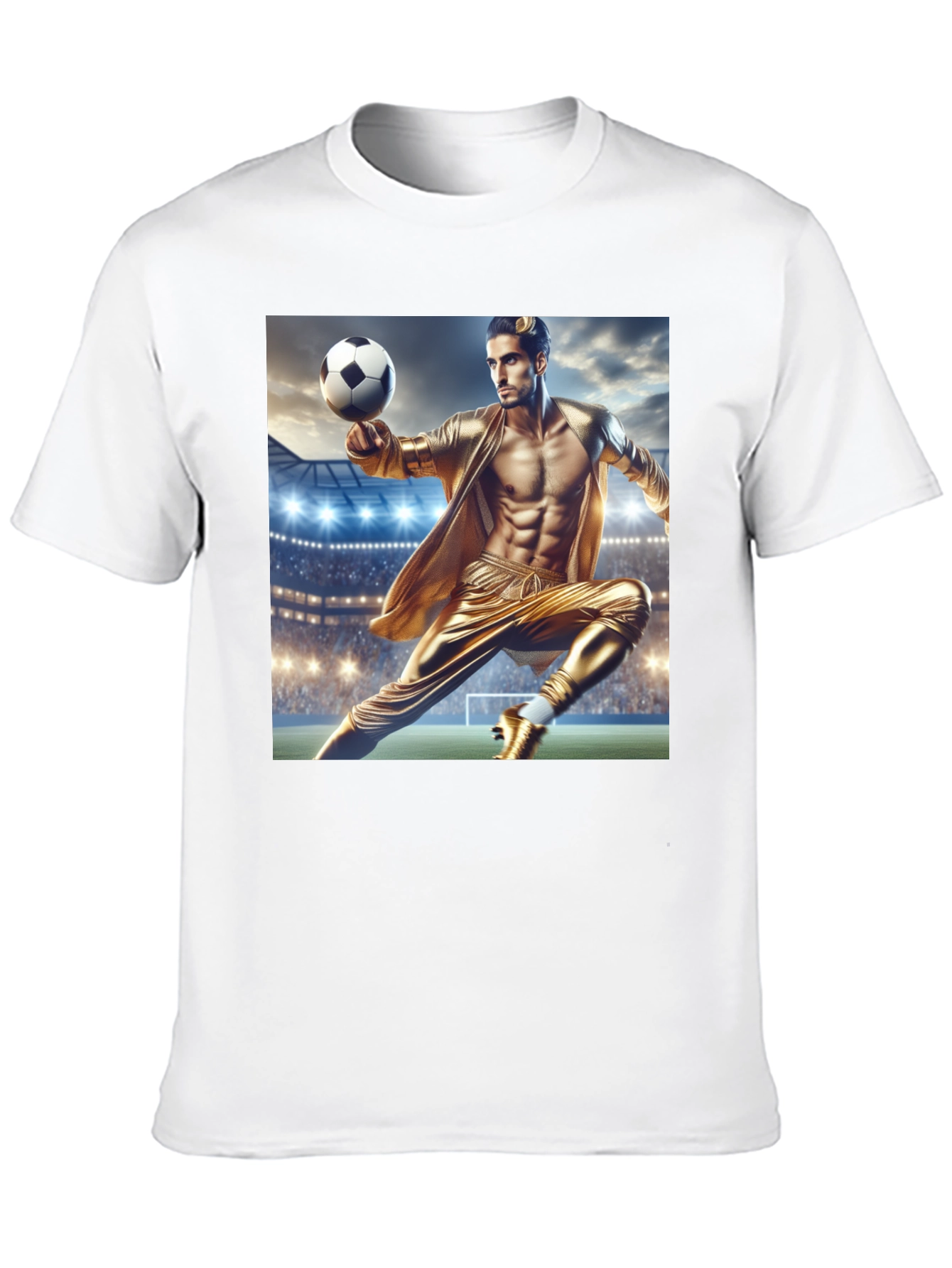 Soccer Star Graphic Tee - Black