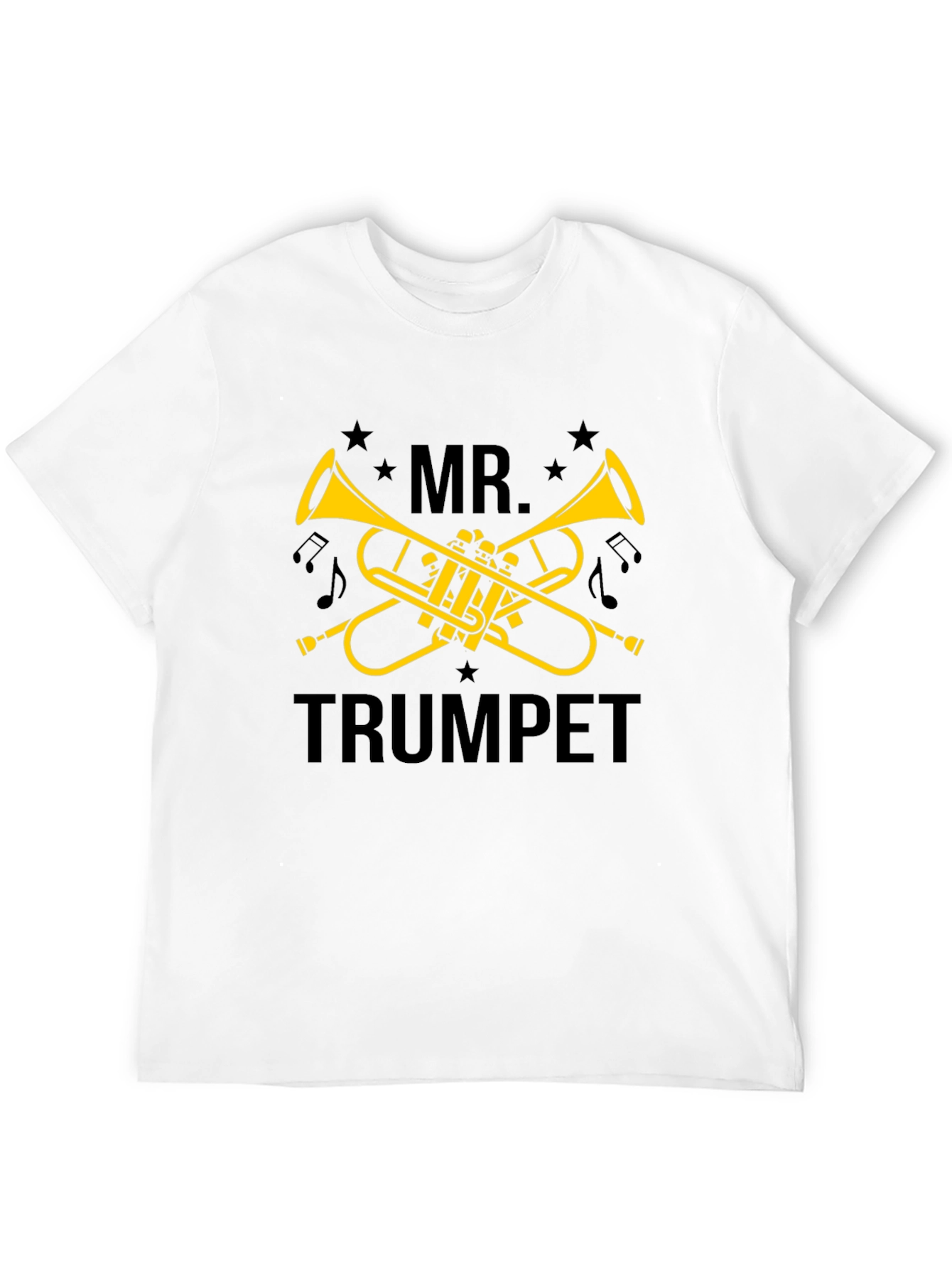 Mr. Trumpet Black T-Shirt - Musician Gift