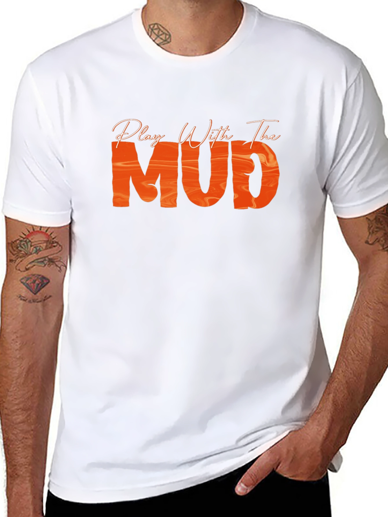 Play With The Mud Black T-Shirt