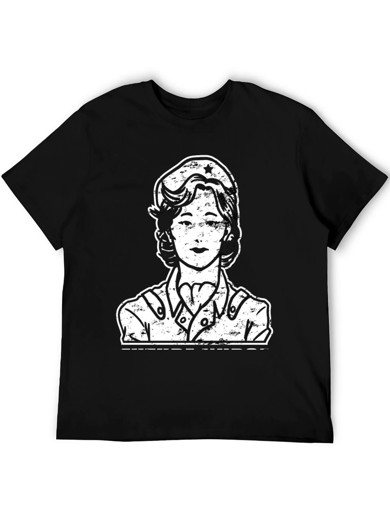 Vintage Nurse Graphic Tee - Unisex Cotton T-Shirt