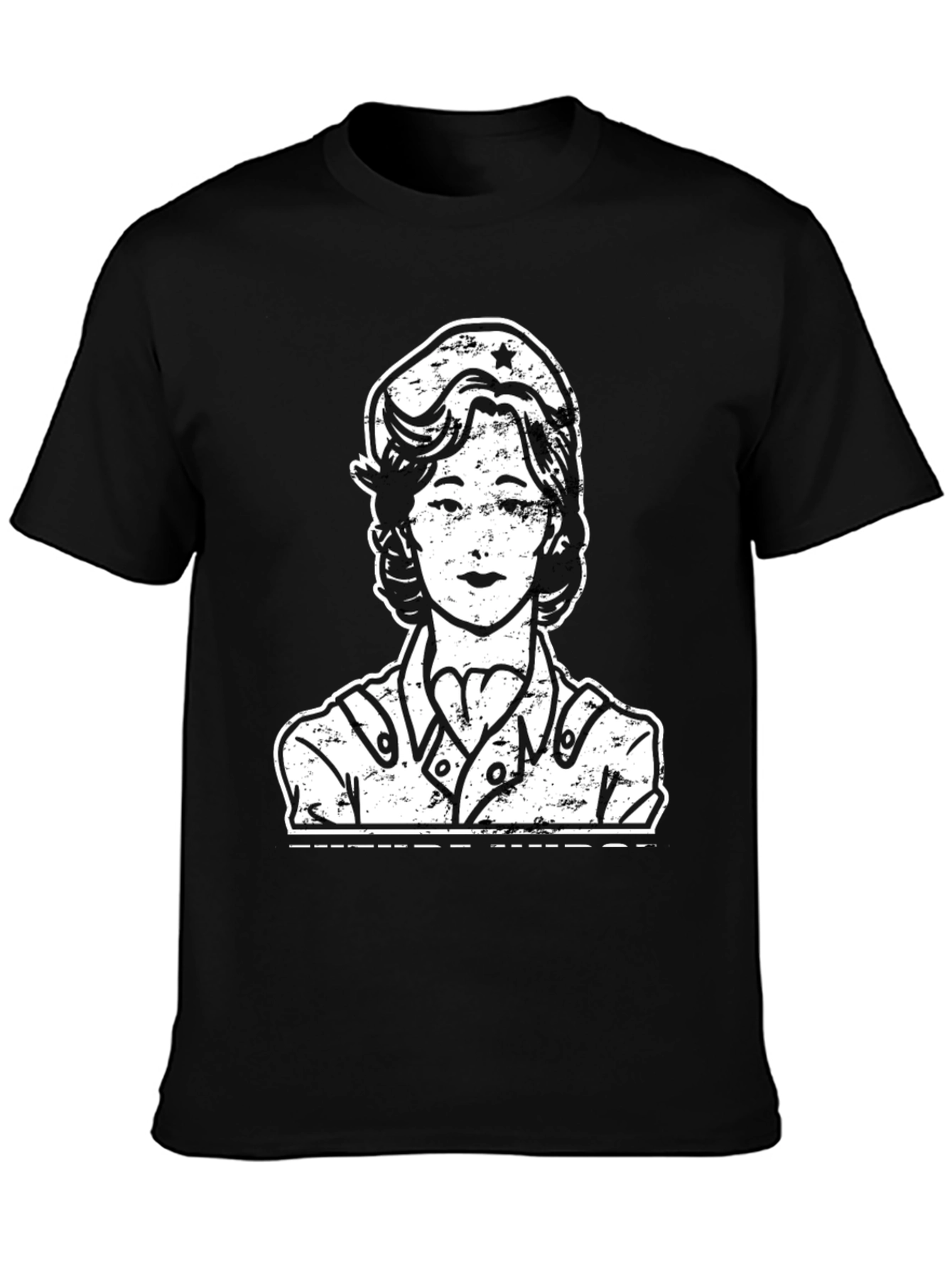 Vintage Nurse Graphic Tee - Unisex Cotton T-Shirt
