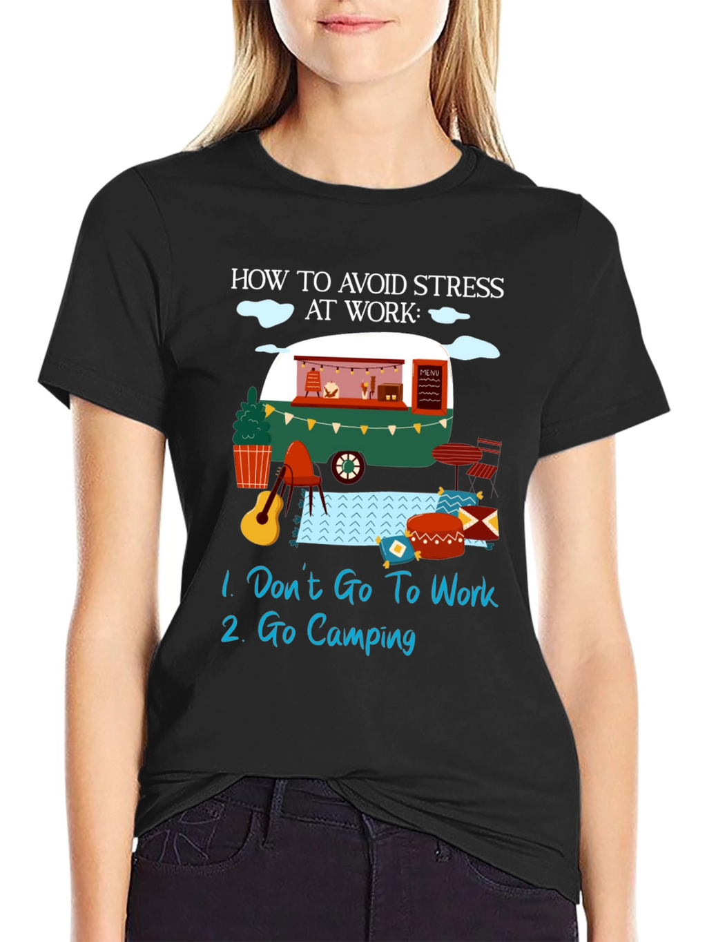 Camping T-Shirt: How To Avoid Stress At Work