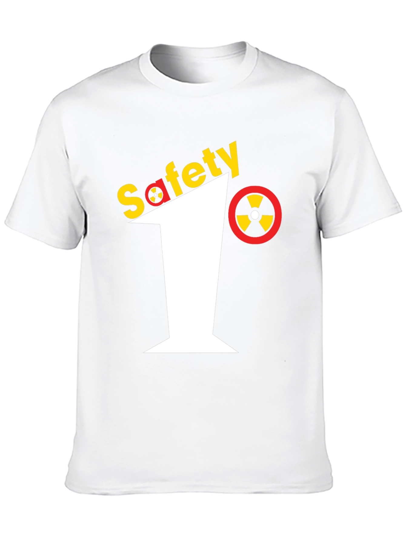 Safety First Graphic Tee - Black Crew Neck T-Shirt