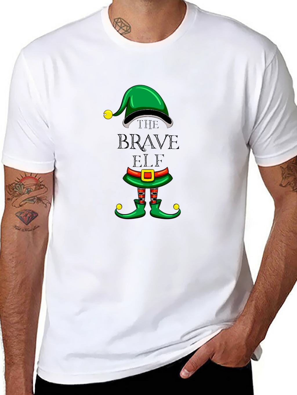 Festive The Brave Elf Graphic Tee