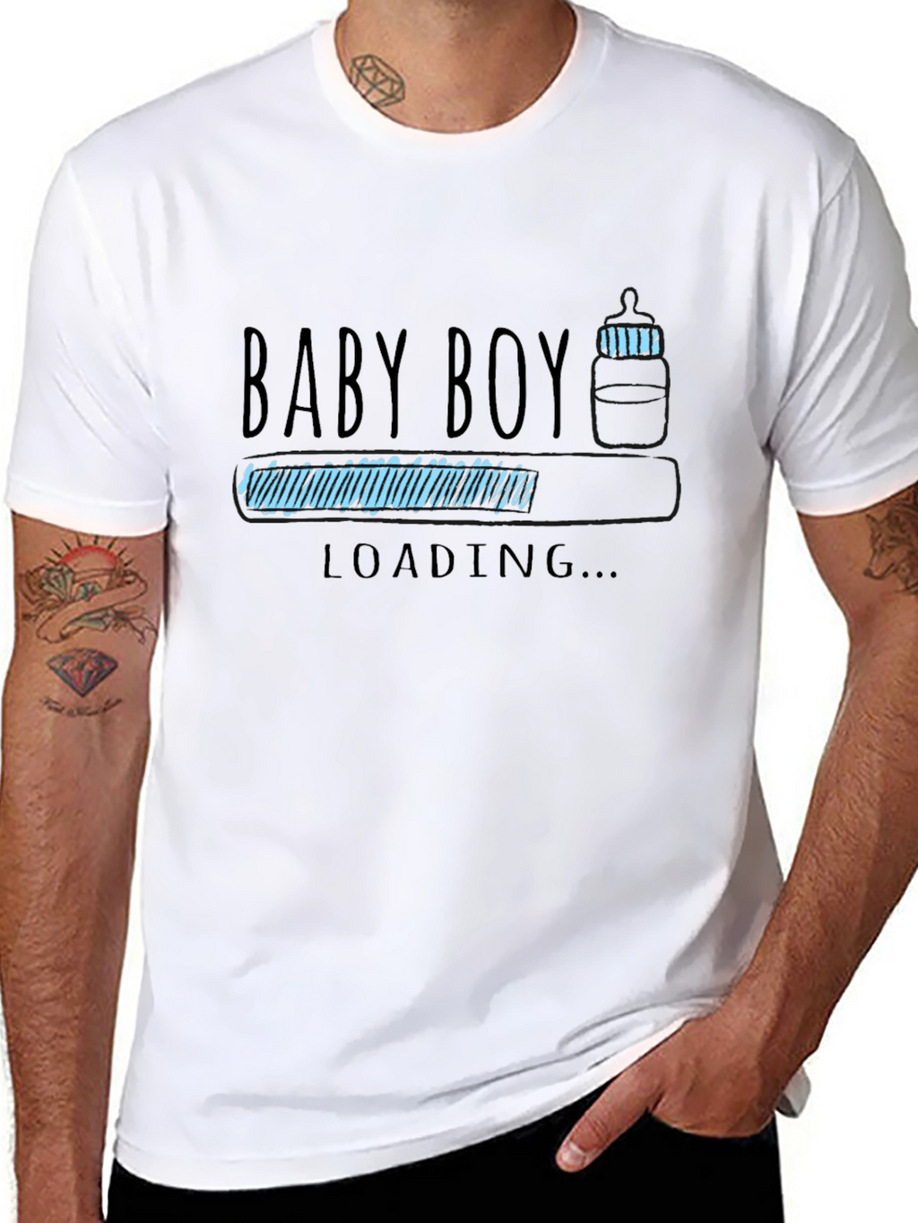 Baby Boy Loading T-Shirt - New Dad Gift