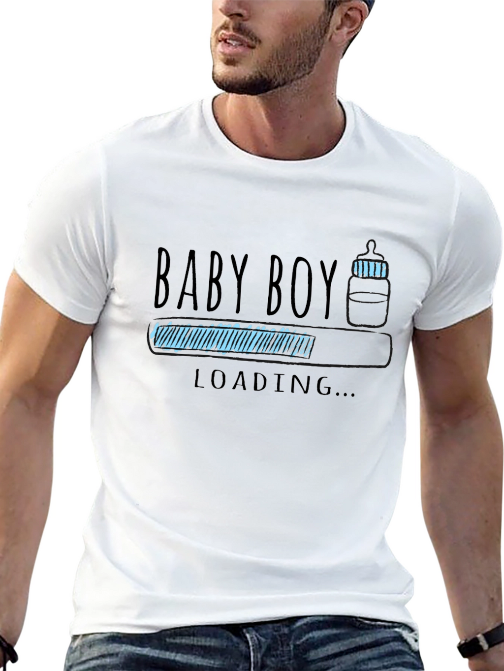 Baby Boy Loading T-Shirt - New Dad Gift
