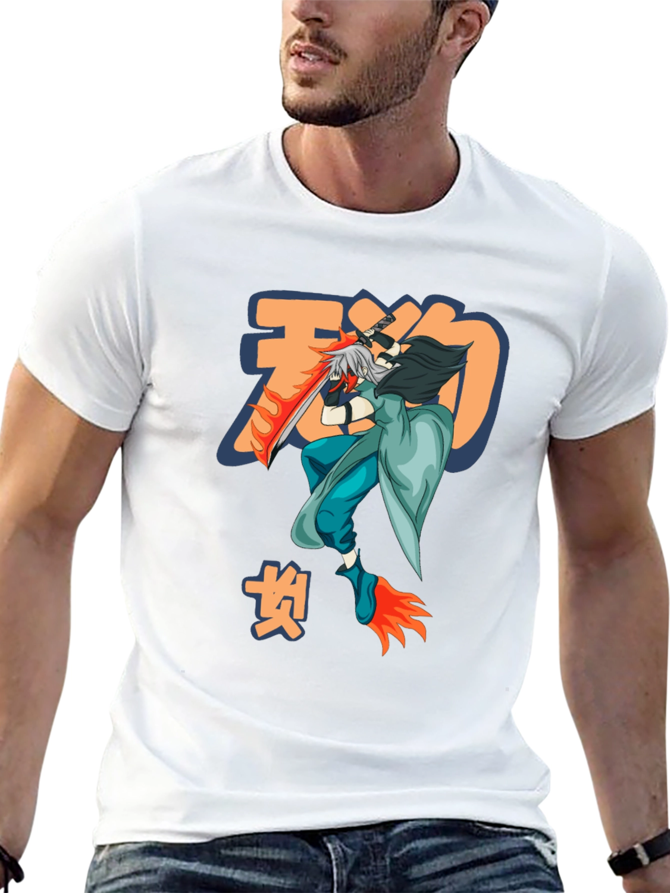 Anime-Inspired Graphic T-Shirt